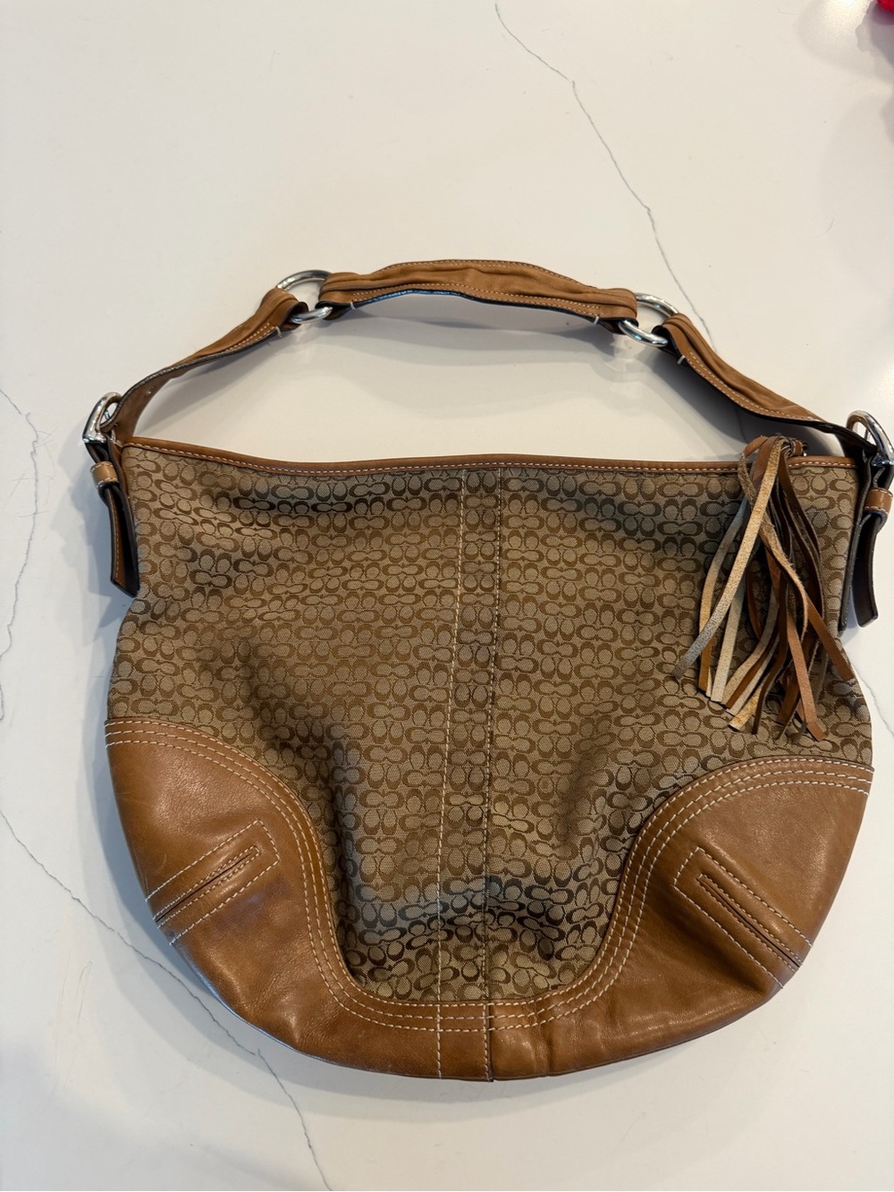 Coach Vintage Y2K Signature Hobo Handbag
